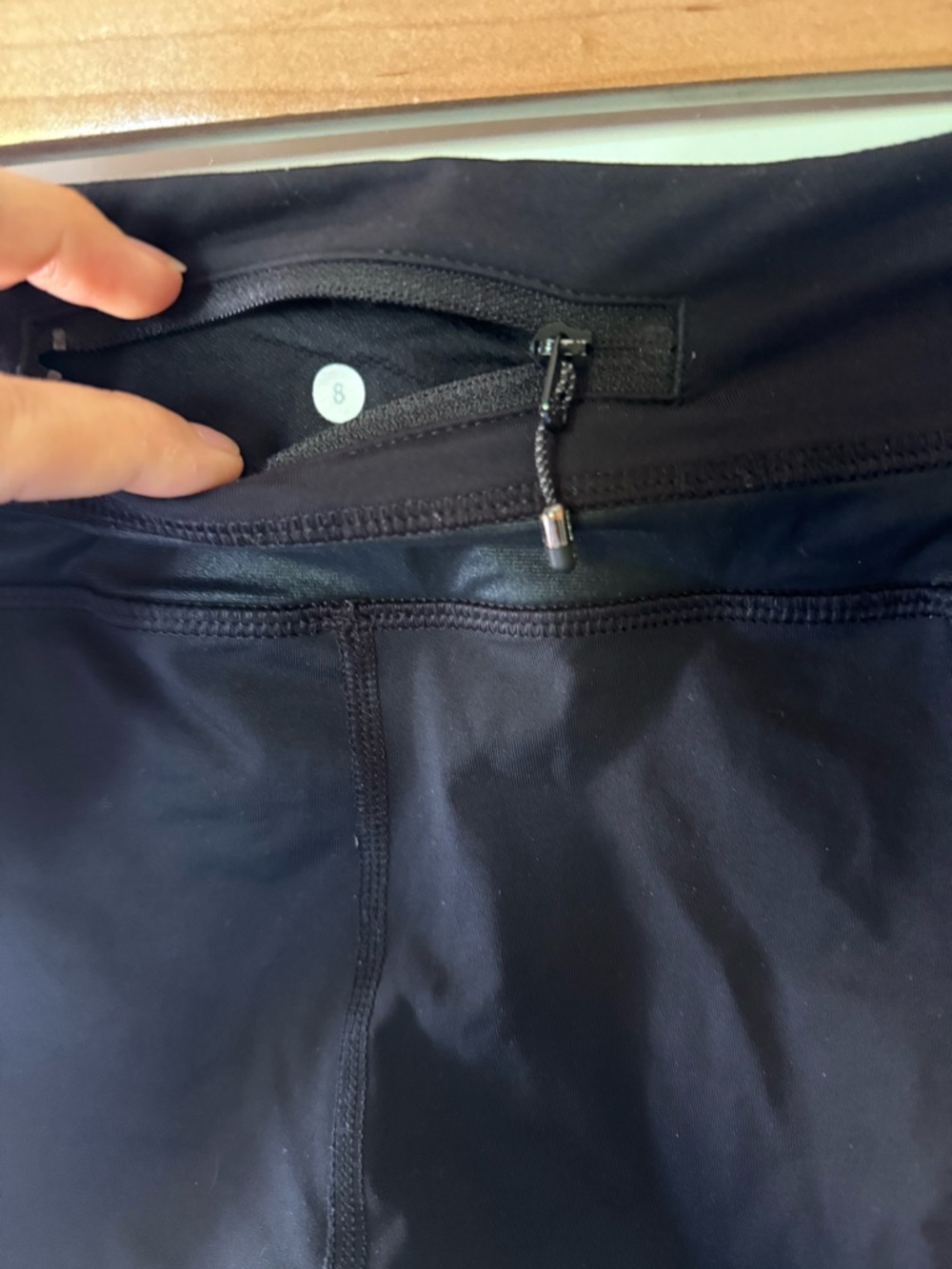 lululemon athletica Black Capri Leggings with Side Panels - Picture 3 of 3